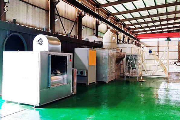 锅炉布袋除尘器朴华科技厂区车间